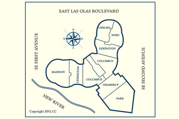 Siteplan for Las Olas River House, Luxury Waterfront Condominiums Located at 333 Las Olas Way, Fort Lauderdale, Florida 33301
