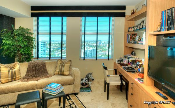 Guest Bedroom at Luxury Oceanfront Residence 18D, Tower II, The Palms Condominiums, 2110 North Ocean Boulevard, Fort Lauderdale Beach, Florida 33305, Luxury Seaside Condos