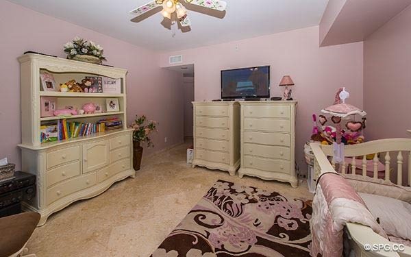 Guest Bedroom inside Residence 8D, Tower I at The Palms, Luxury Oceanfront Condos in Fort Lauderdale, Florida, 33305