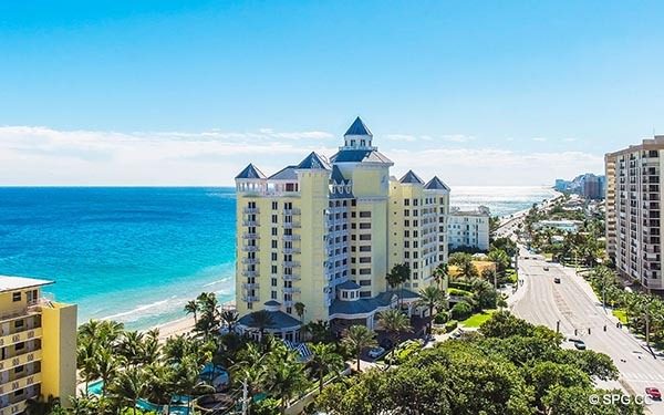 Beautiful Southern Views from Residence 14E, Tower I at The Palms, Luxury Oceanfront Condominiums in Fort Lauderdale, Florida 33305.