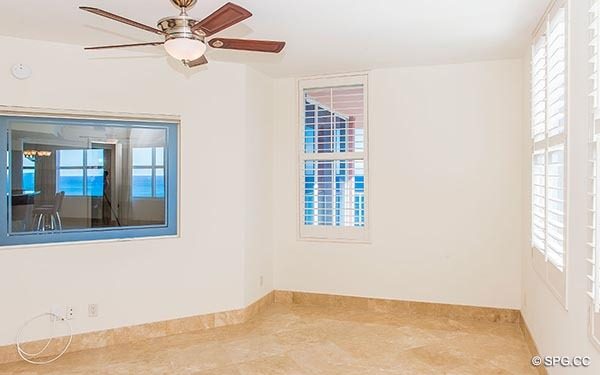 Guest Room inside Residence 14E, Tower I at The Palms, Luxury Oceanfront Condominiums in Fort Lauderdale, Florida 33305.