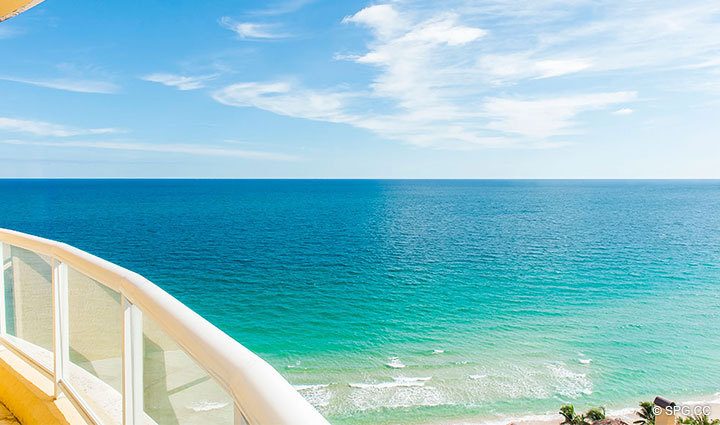Ocean Views from Residence 17D, Tower II at The Palms, Luxury Oceanfront Condominiums Fort Lauderdale, Florida 33305