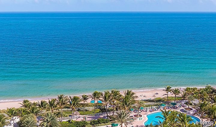 Beautiful Ocean Views from Residence 1902 at L Hermitage, Luxury Oceanfront Condominiums Fort Lauderdale, Florida 33308