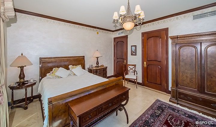 Beautifully Decorated Bedroom in Grand Penthouse 30A, Tower II at The Palms, Luxury Oceanfront Condos in Fort Lauderdale, South Florida 33305