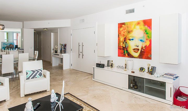 Superbly Decorated Residence 17A, Tower I at The Palms, Luxury Oceanfront Condominiums Fort Lauderdale, Florida 33305.