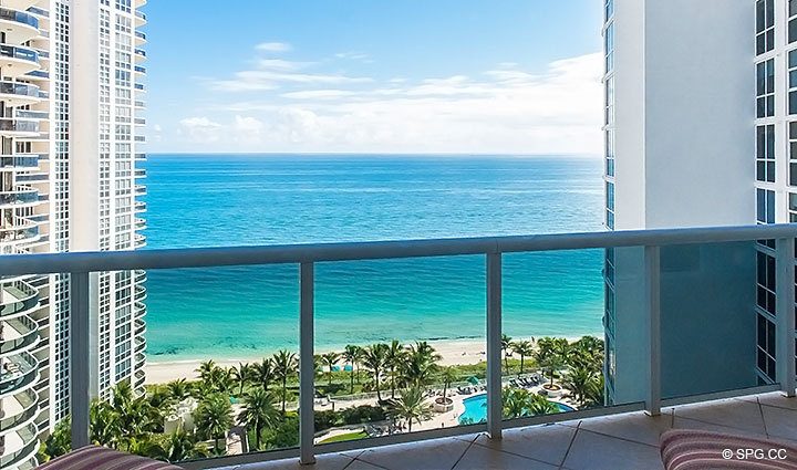Direct Ocean Views from Residence 1902 at L Hermitage, Luxury Oceanfront Condominiums Fort Lauderdale, Florida 33308