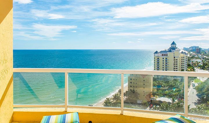 Terrace for Residence 17D, Tower II at The Palms, Luxury Oceanfront Condominiums Fort Lauderdale, Florida 33305