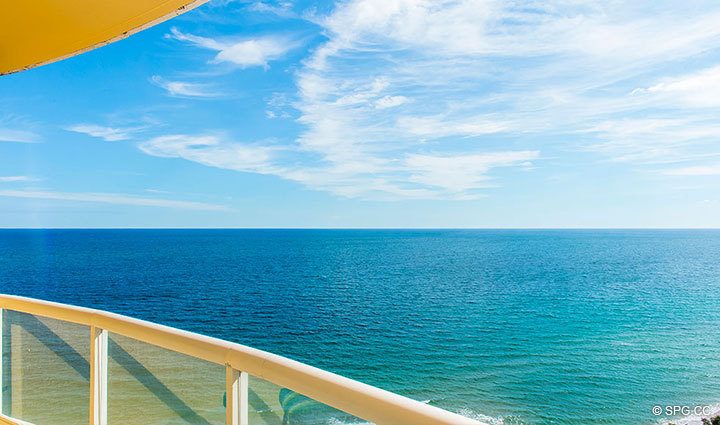 Stunning Ocean Views from Residence 17D, Tower II at The Palms, Luxury Oceanfront Condominiums Fort Lauderdale, Florida 33305