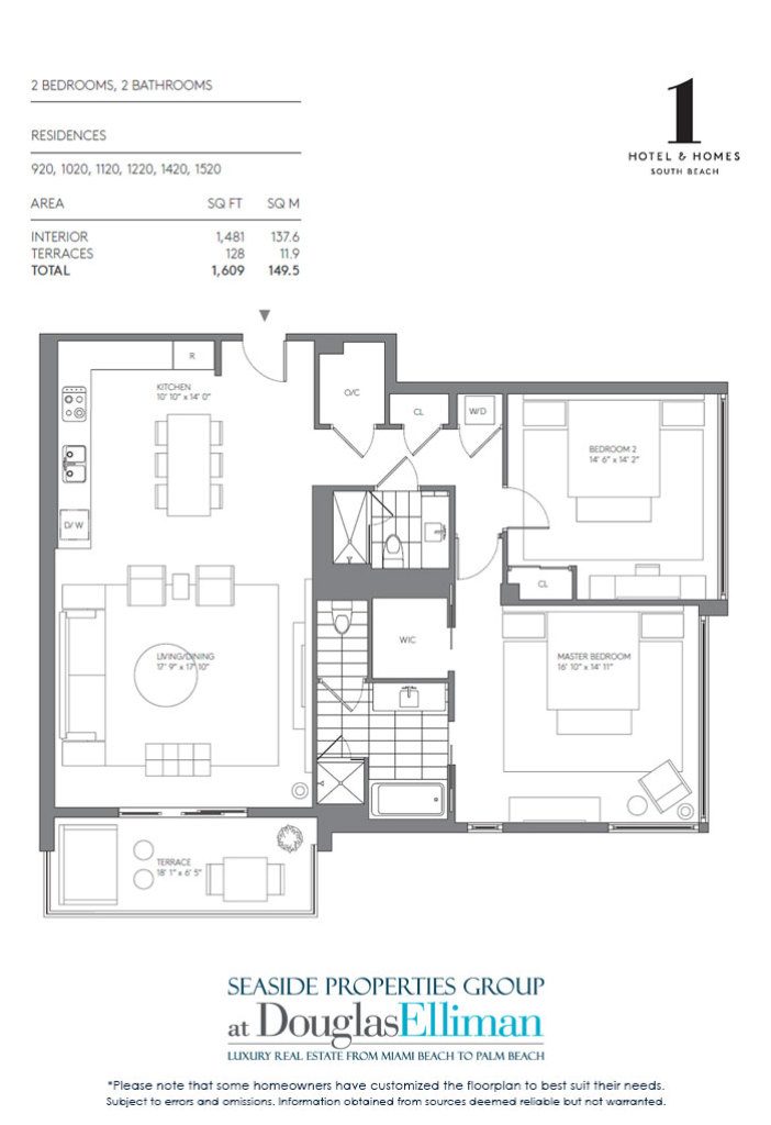 Click to View the 2 Bedroom Model B Floorplan