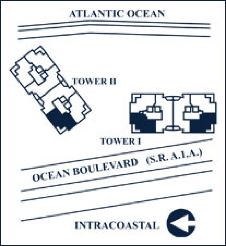 Ibiza Floorplan for The Palms, Tower I South, Luxury Oceanfront Condo in Fort Lauderdale, Florida 33305