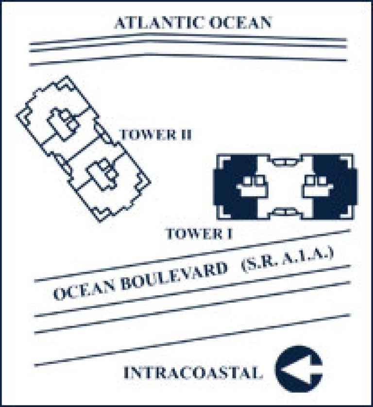 Monte Carlo Floorplan for The Palms, Tower I South, Luxury Oceanfront Condo in Fort Lauderdale, Florida 33305