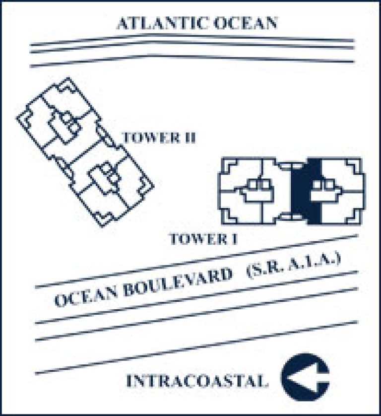 Marbella Floorplan for The Palms, Tower I South, Luxury Oceanfront Condo in Fort Lauderdale, Florida 33305