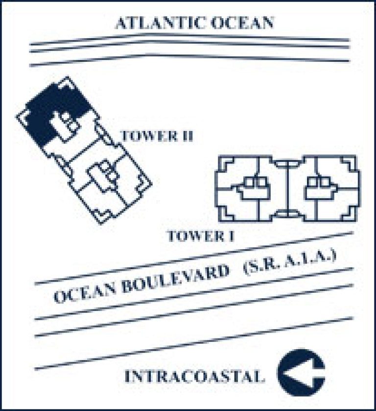 Venice Floorplan for The Palms, Tower II North, Luxury Oceanfront Condo in Fort Lauderdale, Florida 33305