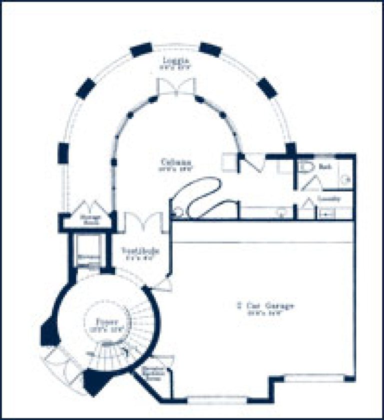 Floorplan 1 for Oceanfront Villas at The Palms, Luxury Condos in Fort Lauderdale, Florida 33305