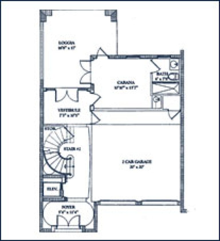 Floorplan 2 for Oceanfront Villas at The Palms, Luxury Condos in Fort Lauderdale, Florida 33305