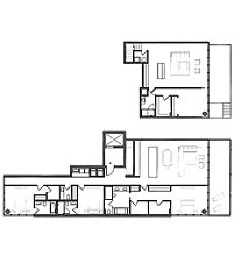 Click to View Two-Story Beach Villa 201 Floorplan