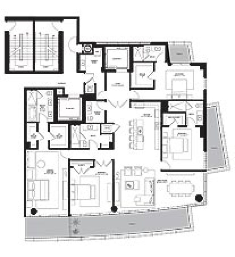 Click to View the Penthouse 1 East Floorplan