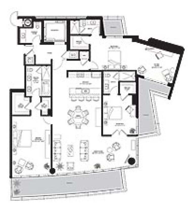Click to View the Residence A East Level 3 Floorplan
