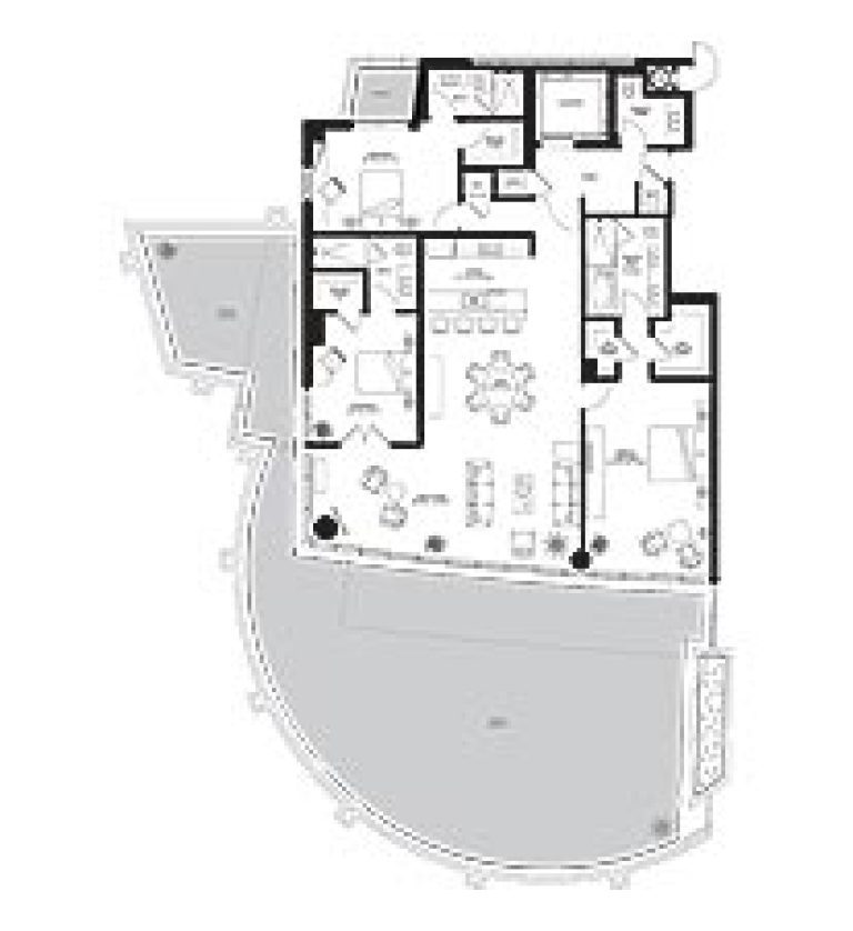 Click to View the Residence A West Level 2 Floorplan