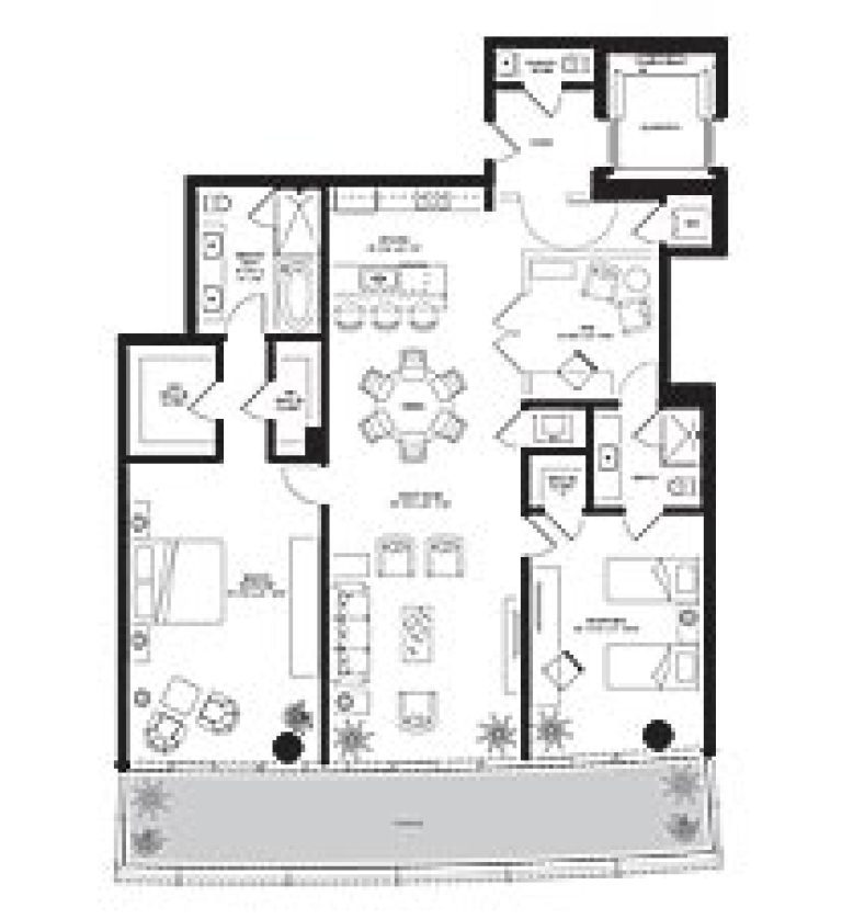 Click to View the Residence B West Floorplan