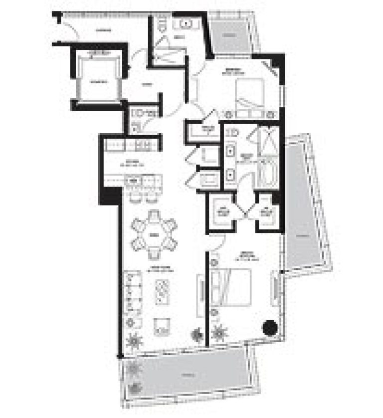 Click to View the Residence C West Floorplan