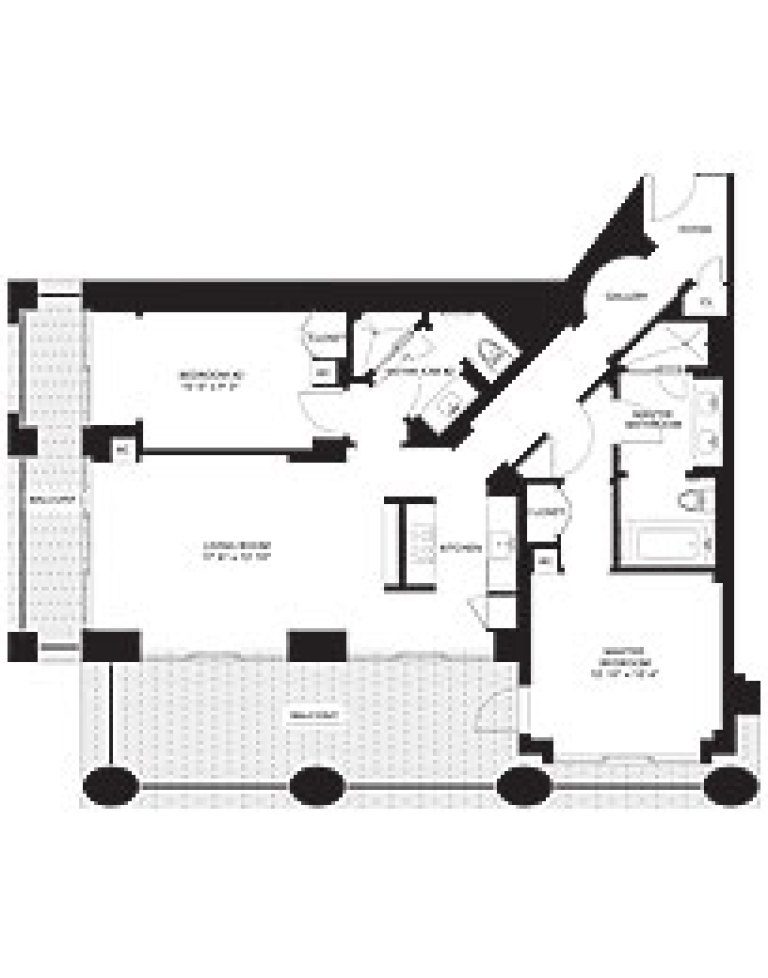 Click to View the Unit F2 Floorplan