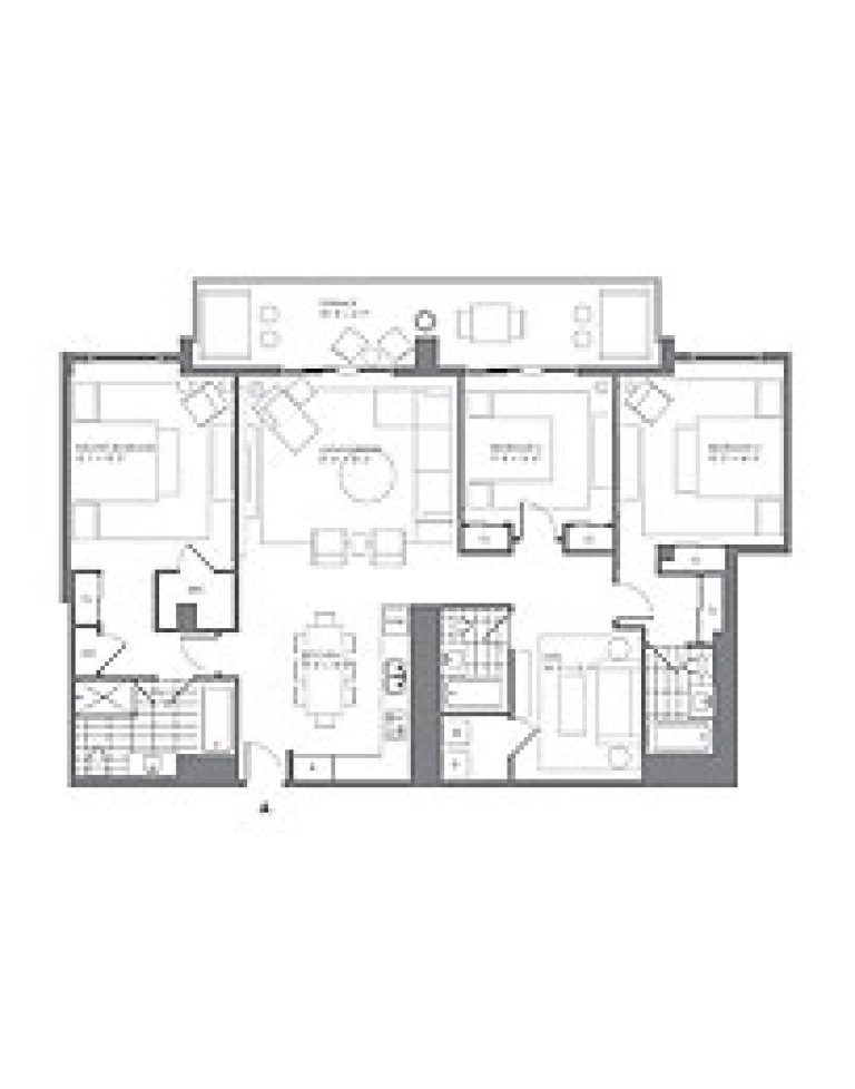 Click to View the 3 Bedroom Model B Floorplan