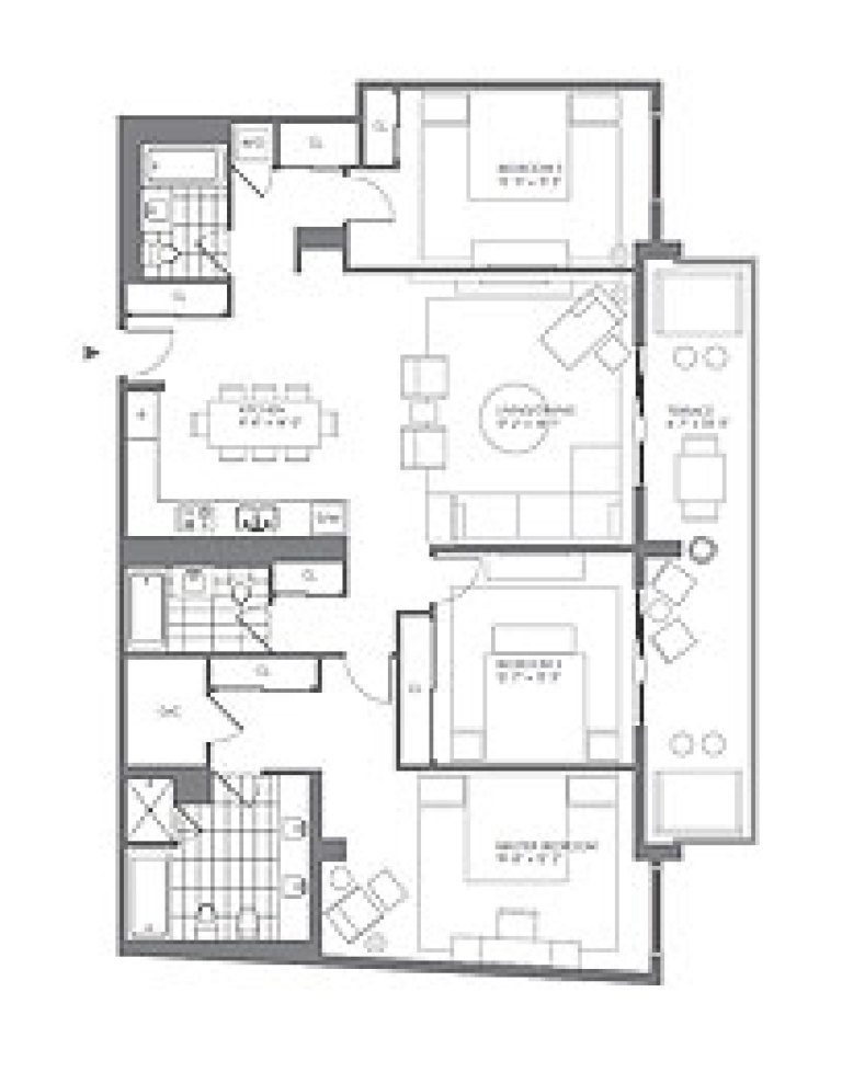 Click to View the 3 Bedroom Model G Floorplan