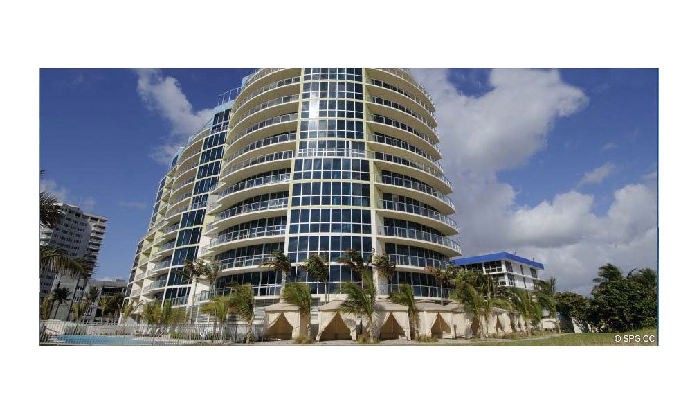 Another Outside View of Coconut Grove Residences, Luxury Oceanfront Condominiums Located at 1200 Holiday Dr, Fort Lauderdale, FL 33316