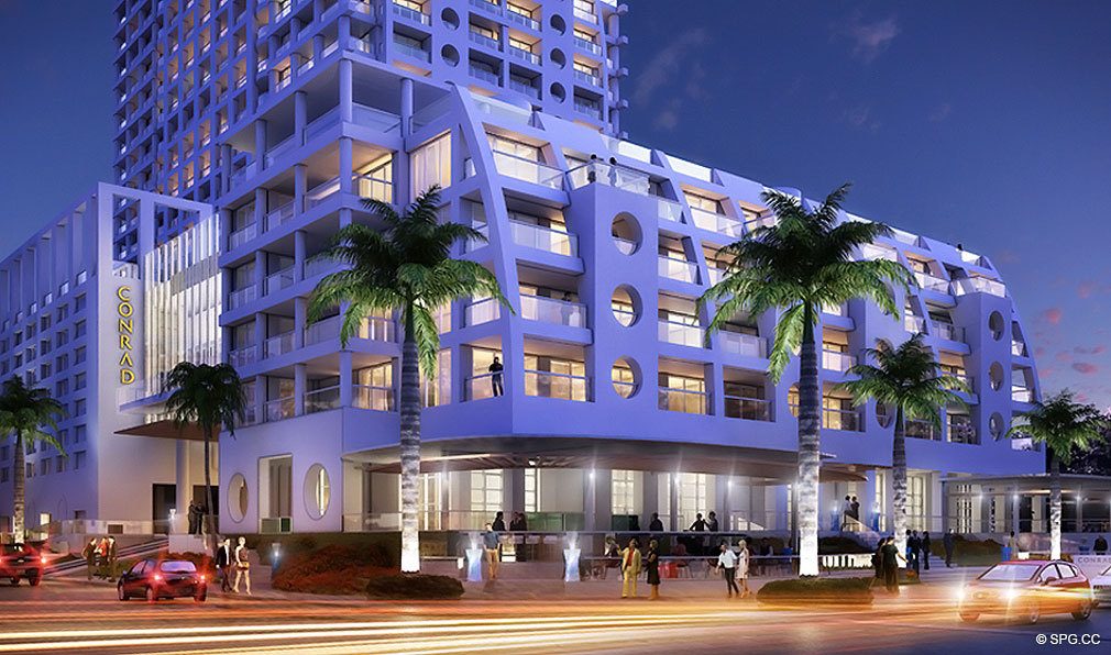 Conrad Hotel and Residences, Luxury Oceanfront Condominiums Located at 551 North Fort Lauderdale Beach Blvd, Fort Lauderdale, FL 33304
