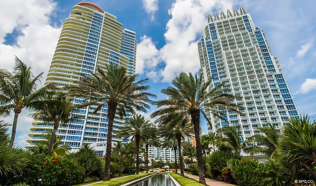 North and South Towers at Continuum, Luxury Oceanfront Condos Located at 50-100 South Pointe Dr, Miami Beach, FL 33139