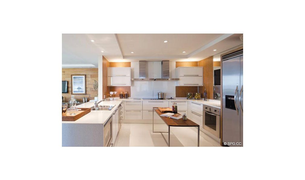 Another Kitchen at Dolcevita, Luxury Oceanfront Condominiums Located at 155 South Ocean Ave, Singer Island, FL 33404