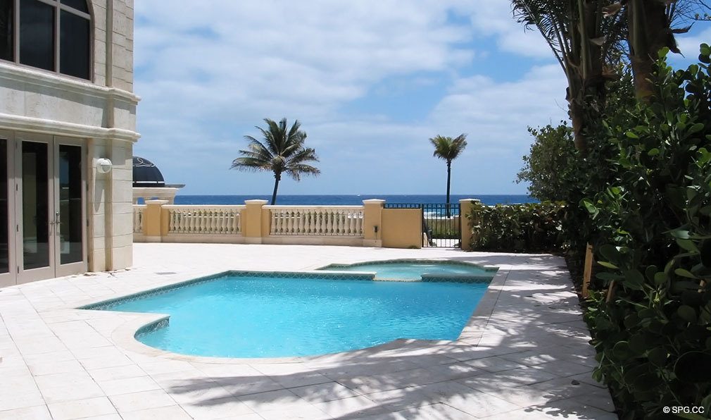 Pool at Excelsior, Luxury Oceanfront Condominiums Located at 400 South Ocean Blvd, Boca Raton, FL 33432