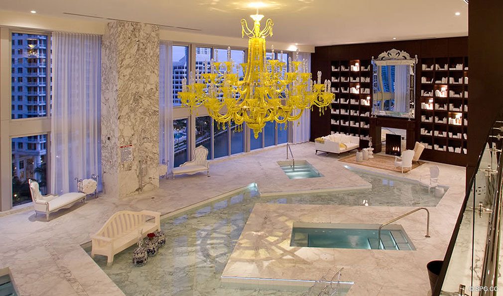 Spa at ICON Brickell, Luxury Waterfront Condominiums Located at 475 Brickell Ave, Miami, FL 33131