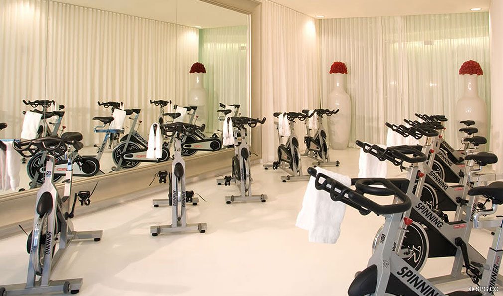 Gym at ICON Brickell, Luxury Waterfront Condominiums Located at 475 Brickell Ave, Miami, FL 33131