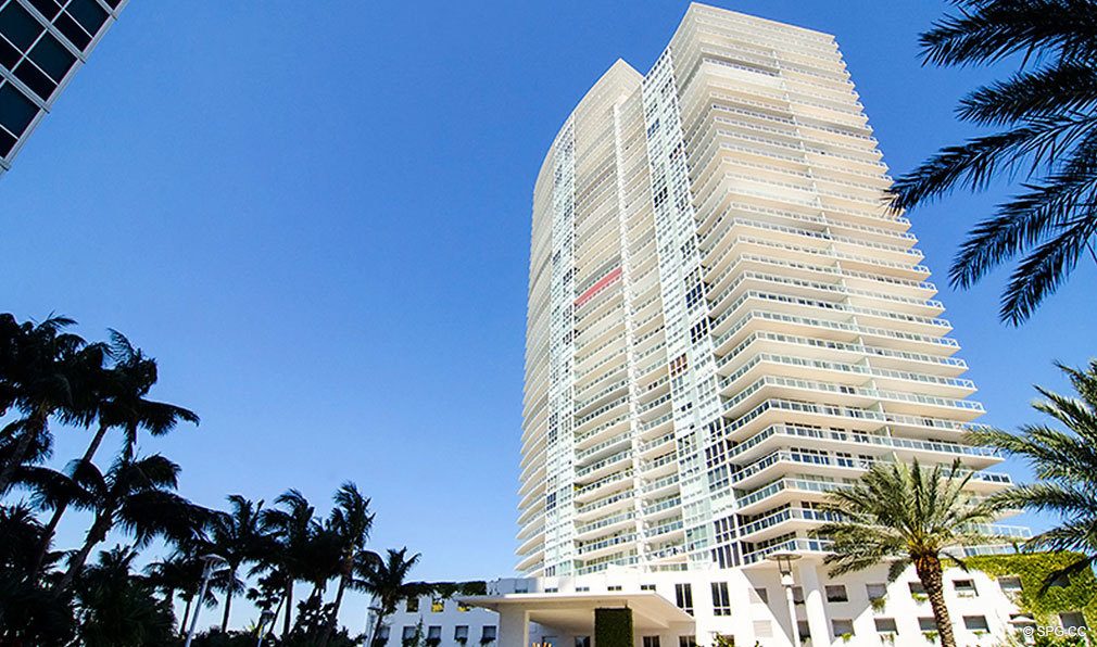 View of ICON South Beach, Luxury Waterfront Condominiums Located at 450 Alton Rd, Miami Beach, FL 33139