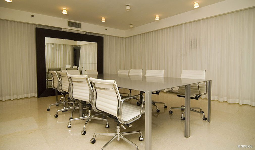 Conference Center at ICON South Beach, Luxury Waterfront Condominiums Located at 450 Alton Rd, Miami Beach, FL 33139