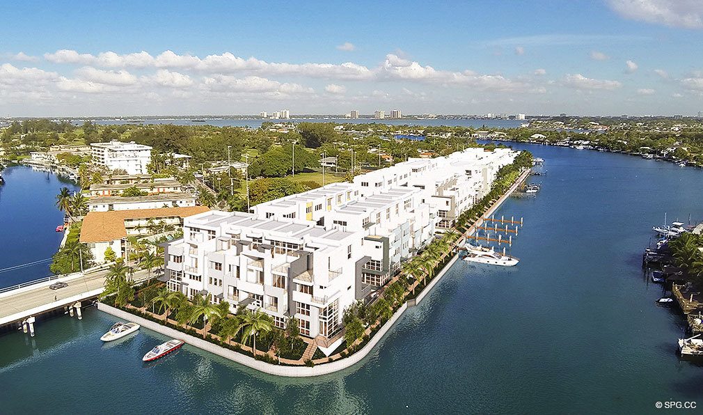 Main Image for Iris on the Bay, Luxury Waterfront Townhomes Located at 25 N Shore Dr, Miami Beach, FL 33141