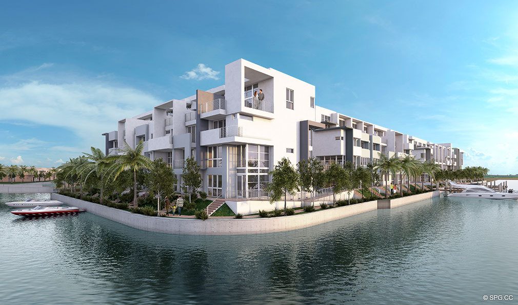 Iris on the Bay, Luxury Waterfront Townhomes Located at 25 N Shore Dr, Miami Beach, FL 33141