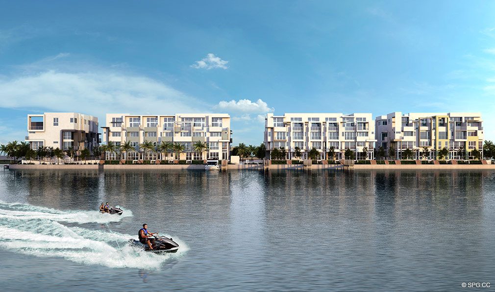 Waterfront Living at Iris on the Bay, Luxury Waterfront Townhomes Located at 25 N Shore Dr, Miami Beach, FL 33141