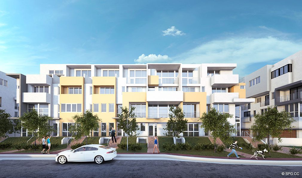 Street View of Iris on the Bay, Luxury Waterfront Townhomes Located at 25 N Shore Dr, Miami Beach, FL 33141