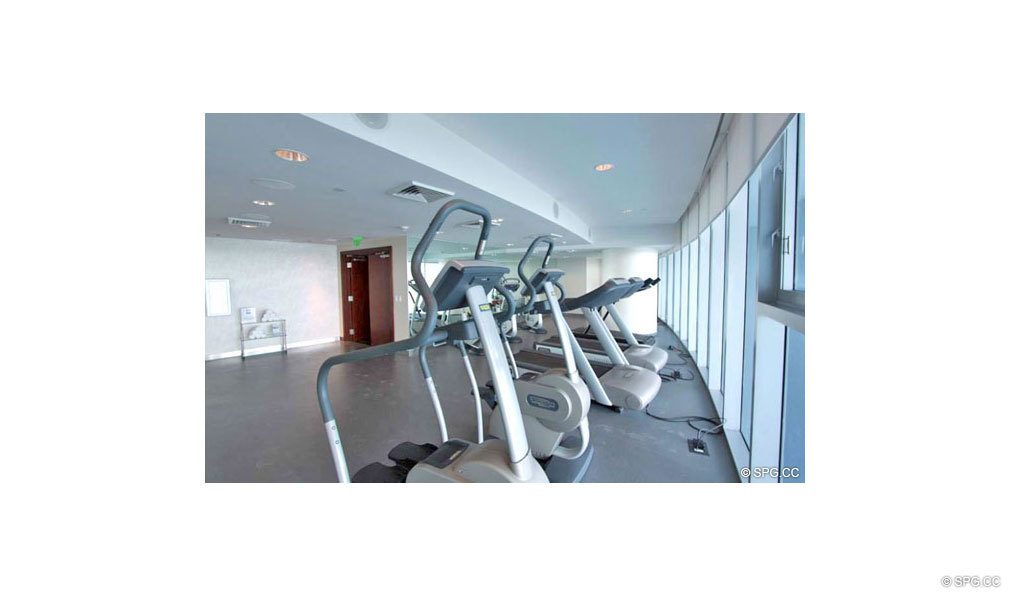 Fitness Center at Jade Beach, Luxury Oceanfront Condominiums Located at 17001 Collins Ave, Sunny Isles Beach, FL 33160