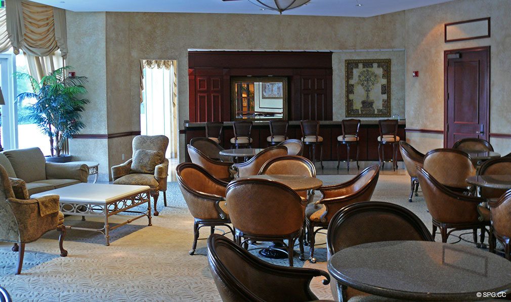 L'Ambiance Common Room, Luxury Oceanfront Condominiums Located at 4240 Galt Ocean Dr, Ft Lauderdale, FL 33308