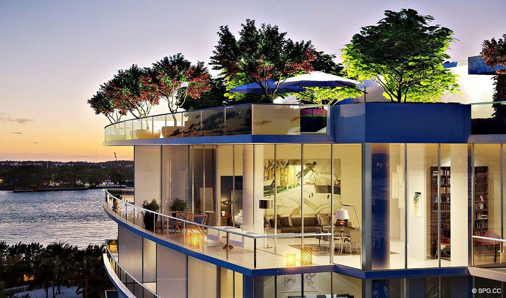 Terrace Views from Marea South Beach, Luxury Seaside Condominiums at 801 S Pointe Dr, Miami Beach, FL 33139