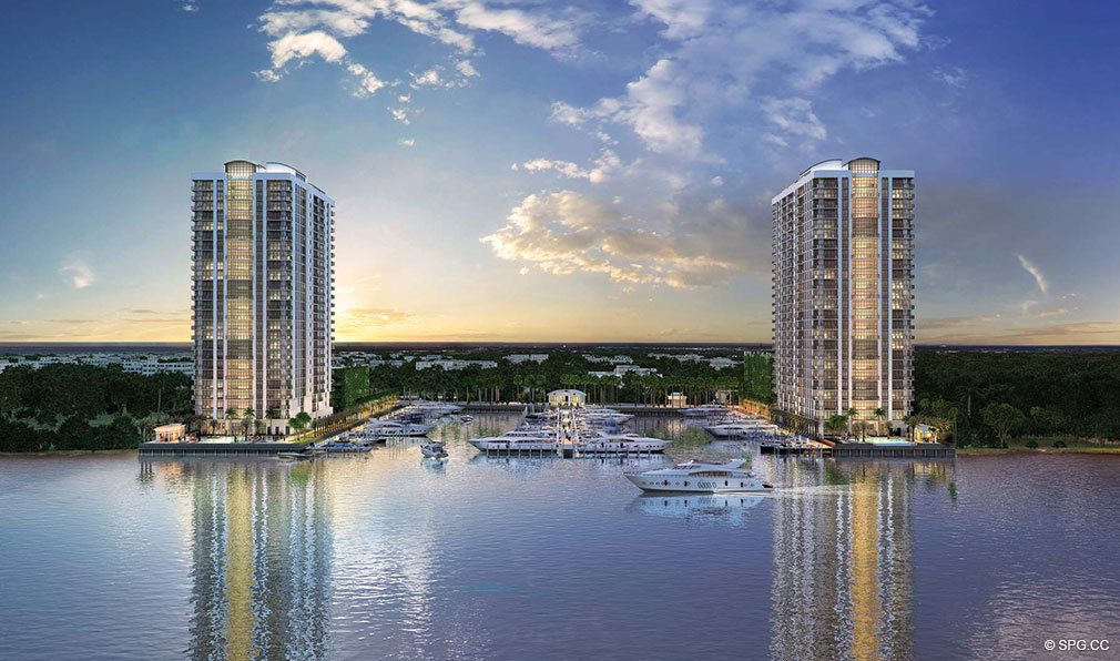 Marina Palms Yacht Club, Luxury Waterfront Condominiums Located at 17201 Biscayne Blvd, North Miami Beach, FL 33160