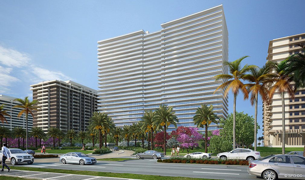 View of Oceana Bal Harbour, Luxury Oceanfront Condominiums at 10201 Collins Ave, Bal Harbour, FL 33154