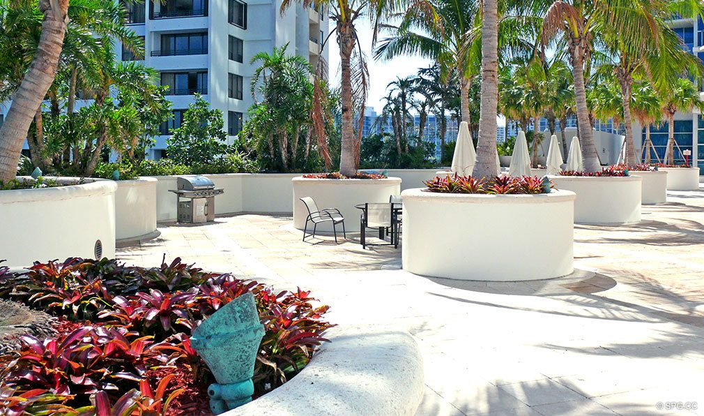 Courtyard at Ocean Palms, Luxury Oceanfront Condominiums Located at 3101 S Ocean Dr, Hollywood Beach, FL 33019