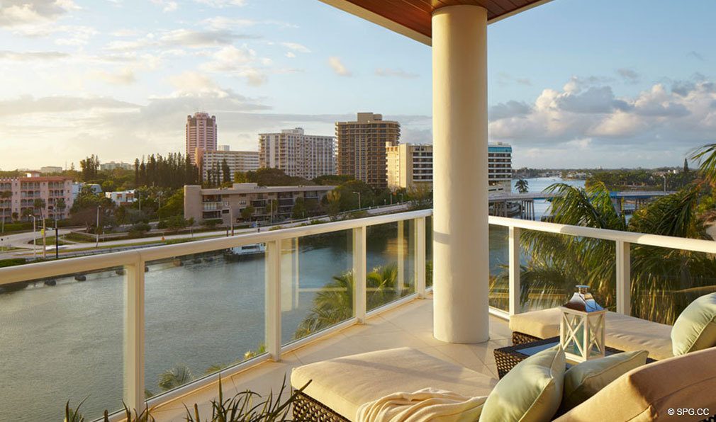 Balcony at One Thousand Ocean, Luxury Oceanfront Condominiums Located at 1000 S Ocean Blvd, Boca Raton, FL 33432