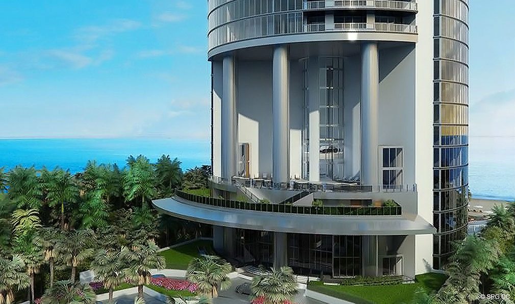 Porsche Design Tower Miami, Luxury Oceanfront Condominiums Located at 18555 Collins Ave, Sunny Isles Beach, FL 33160