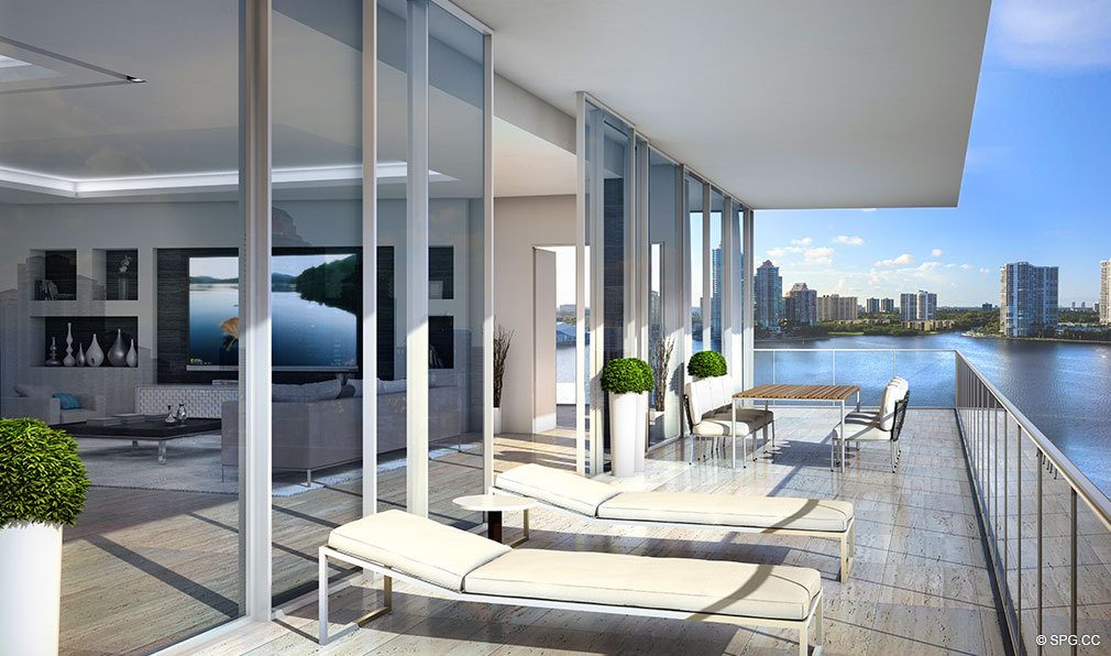 Prive Terrace, Luxury Waterfront Condominiums Located at 5000 Island Estates Blvd, Aventura, FL 33160